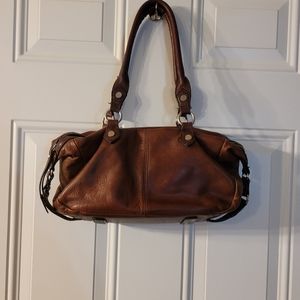 Brown leather Kate landry shoulder purse